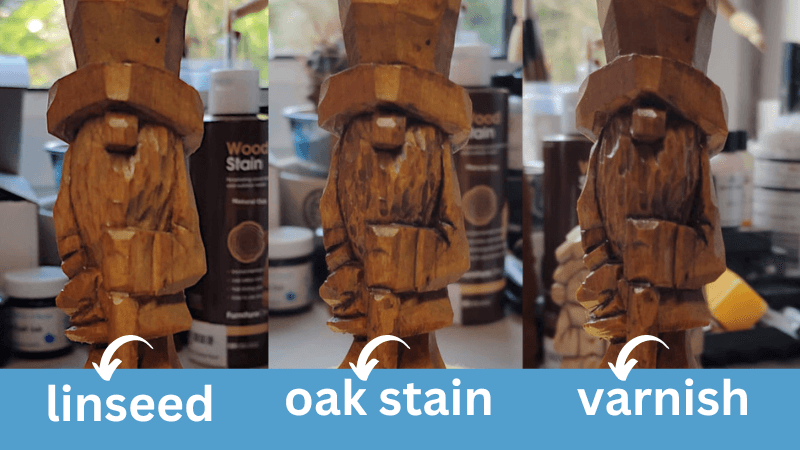 stain over linseed oil