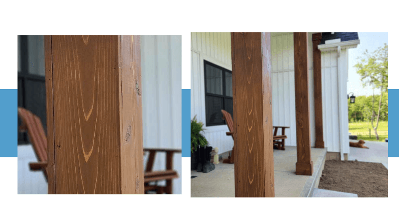 staining outdoor cedar