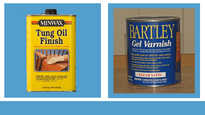 there are no specific products labeled as "wiping varnish" available in the market. Instead, alternative names are used to describe similar finishes, such as "Tung Oil," "Tung Oil Finish," "Tung Oil Varnish," "Salad Bowl Finish," 