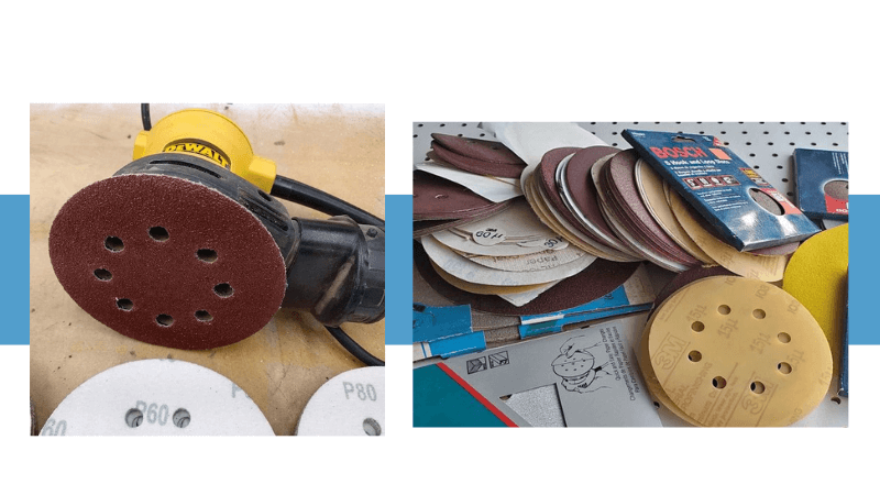  using a vibrating or random-orbit sander,