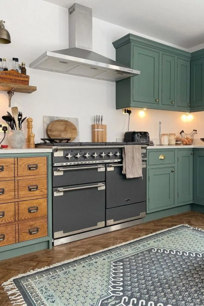 image of a kitchen  cabinets color scheme 