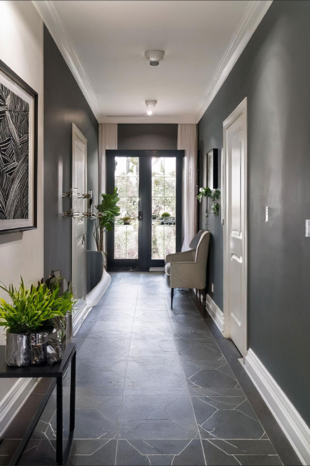 Two tone hallway decorating ideas