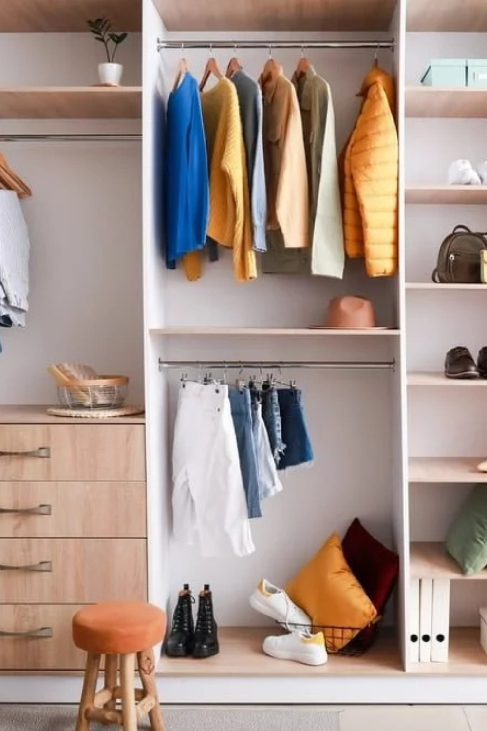 open wardrobe styling ideas