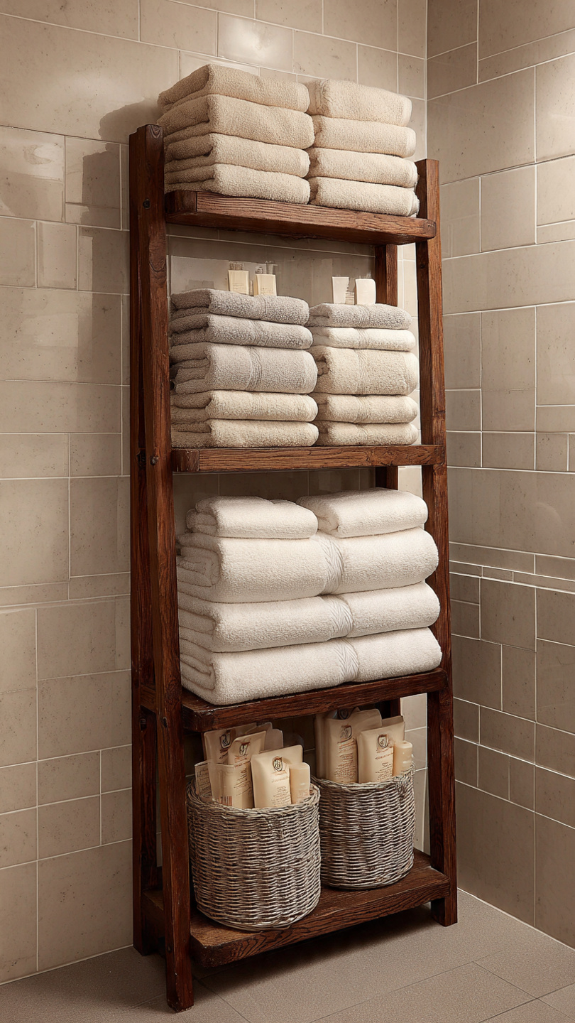 10 Towel Storage Ideas That Make Bathrooms Feel Like Hotels