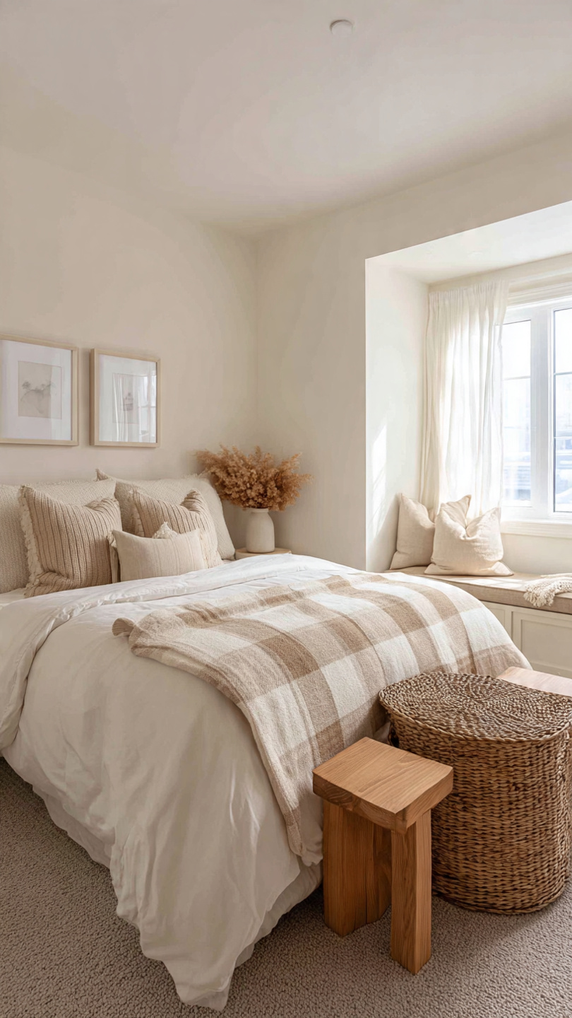 10 Cottage Bedroom Ideas With Soft Neutrals and Light Wood