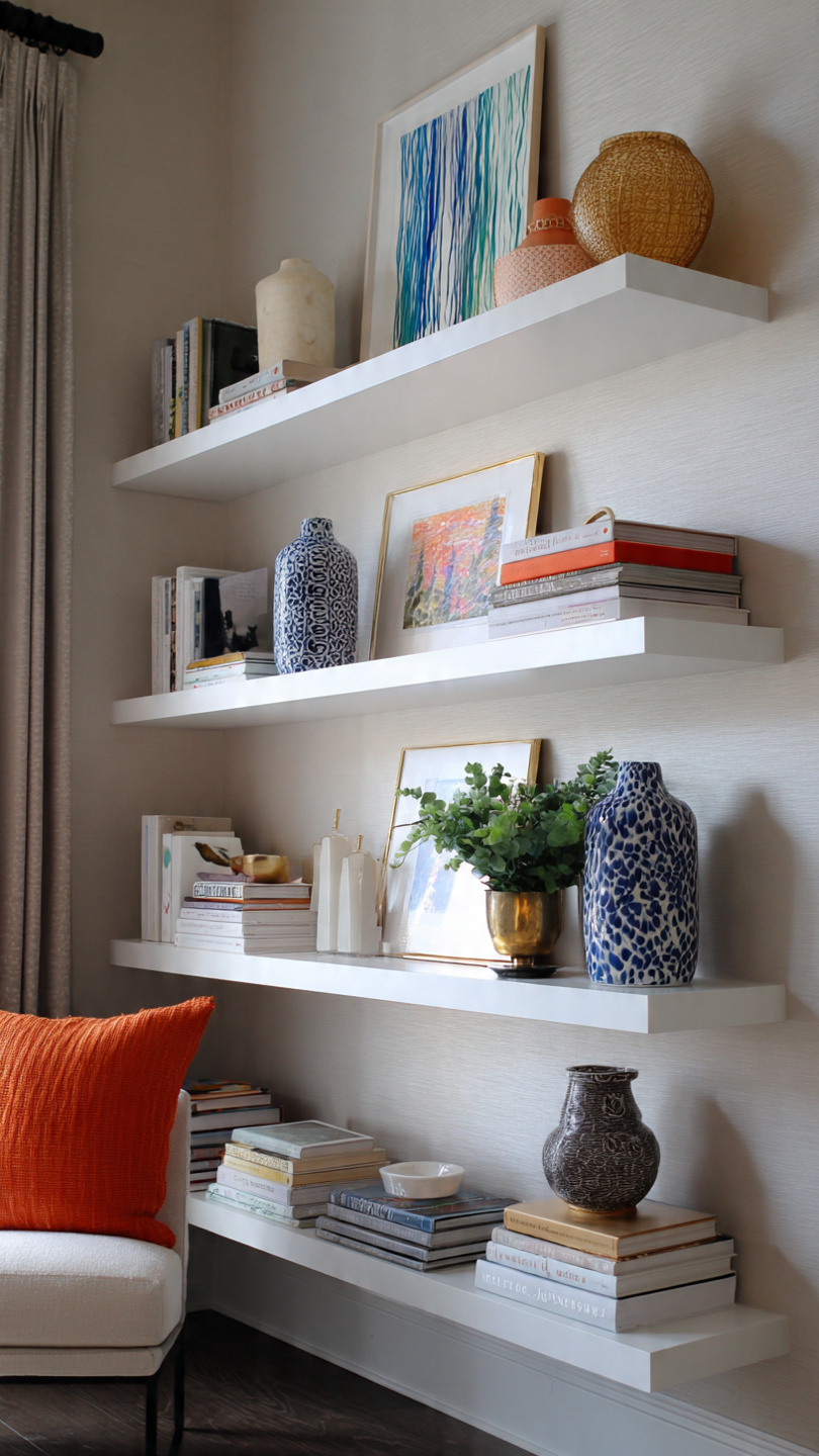 10 Floating Shelf Styling Ideas That Look Clean, Not Cluttered