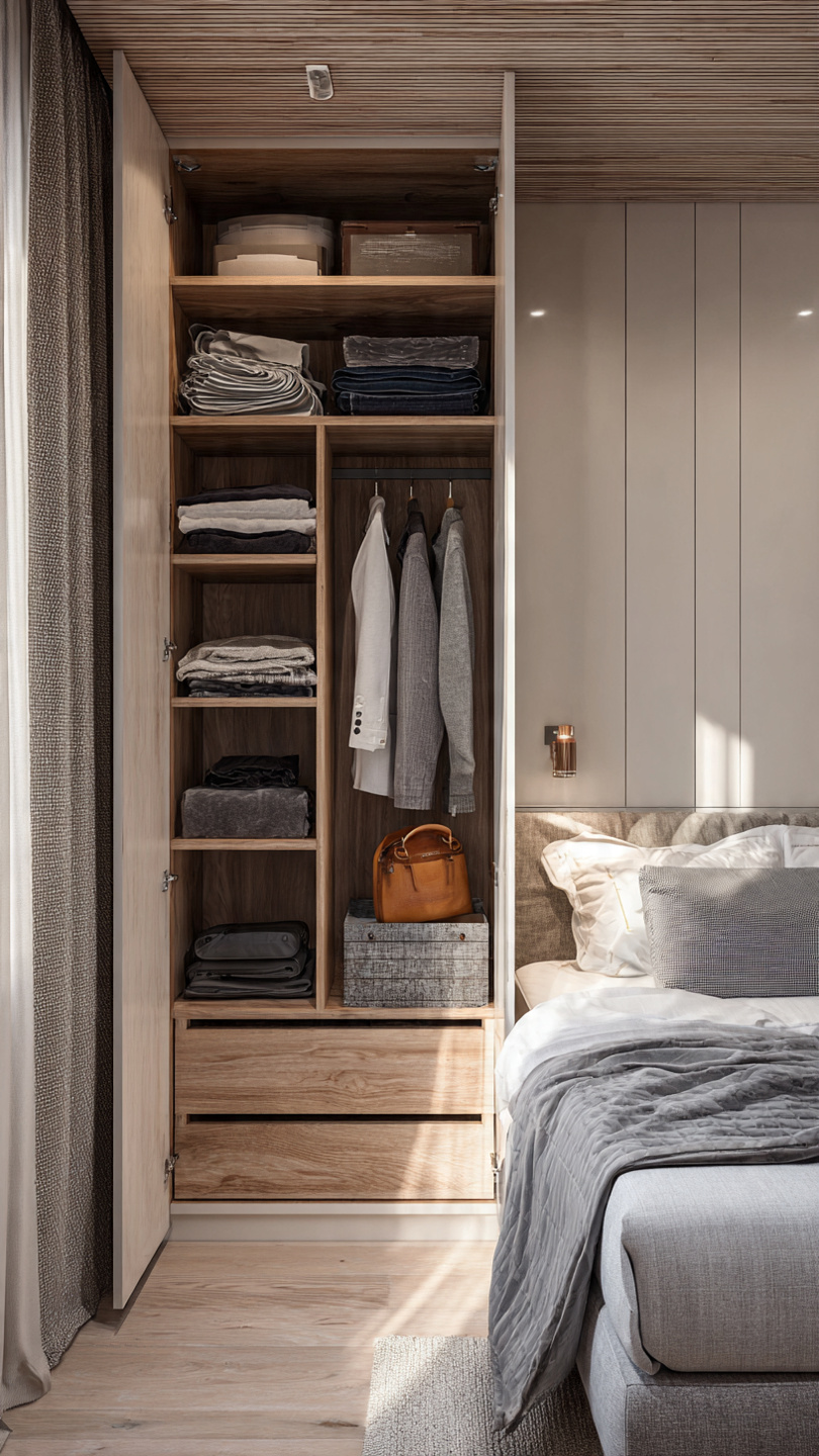 10 Small Bedroom Storage Ideas Without a Dresser