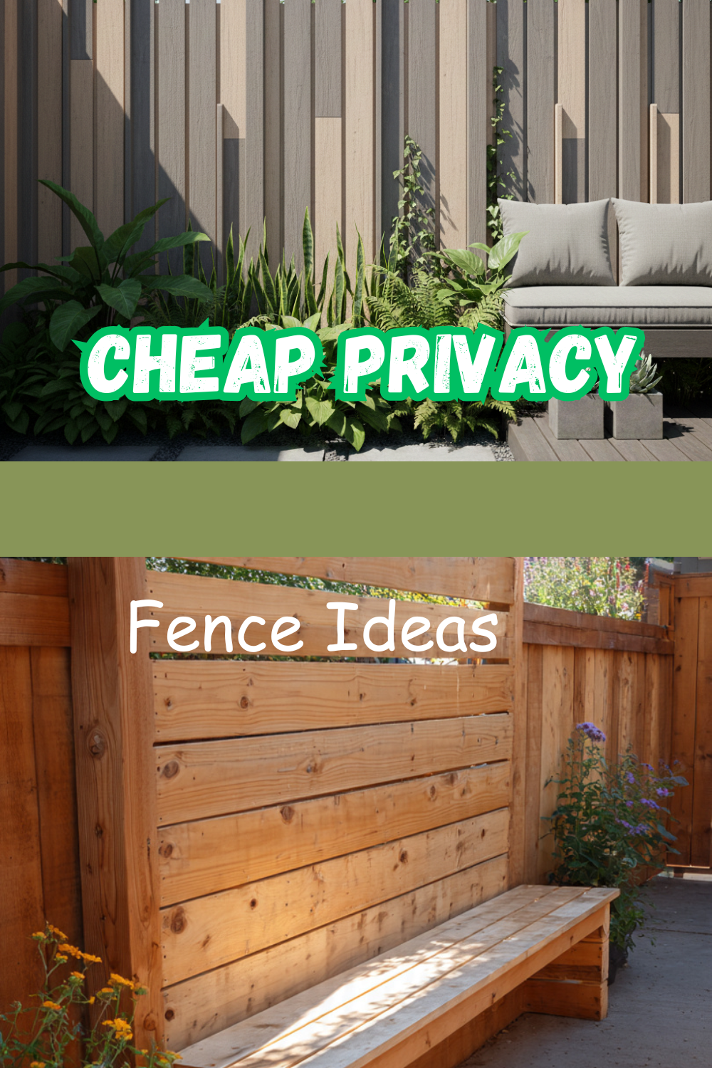 10 Cheap Privacy Fence Ideas That Look Expensive