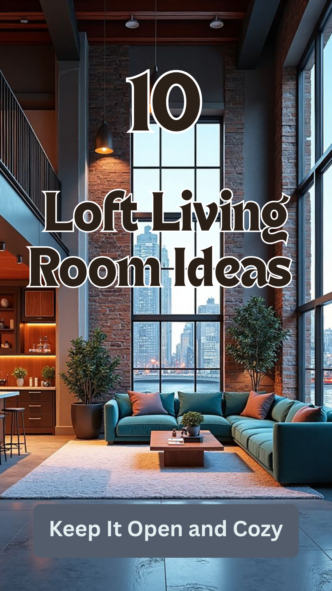 10 Loft Living Room Ideas That Keep It Open and Cozy